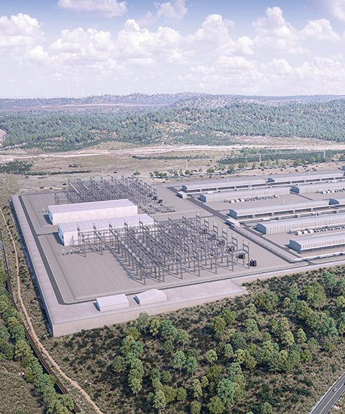Artist impression of the proposed hydrogen electrolysis facility.