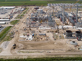Aerial view of the YCI Methanol site.